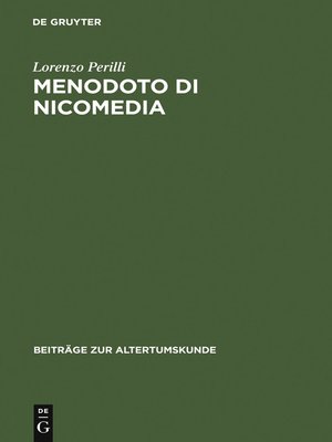 cover image of Menodoto di Nicomedia